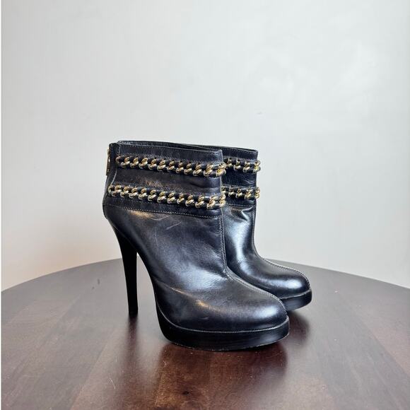Tory Burch Lysa Chain Ankle Boots - Size 9 - Picture 2 of 8
